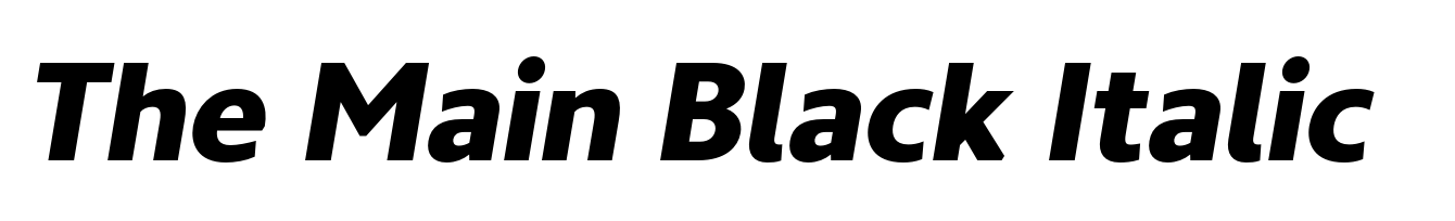 The Main Black Italic